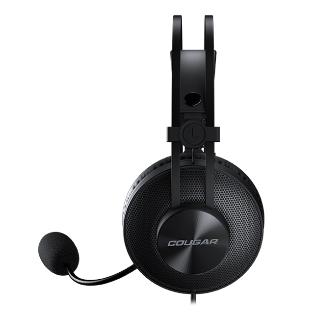 Diadema Cougar Immersa Essential Negro, Alámbrico, 3.5mm, PC, PS4, Xbox One, Switch, Mobile, Stereo, 3H350P40B.0001