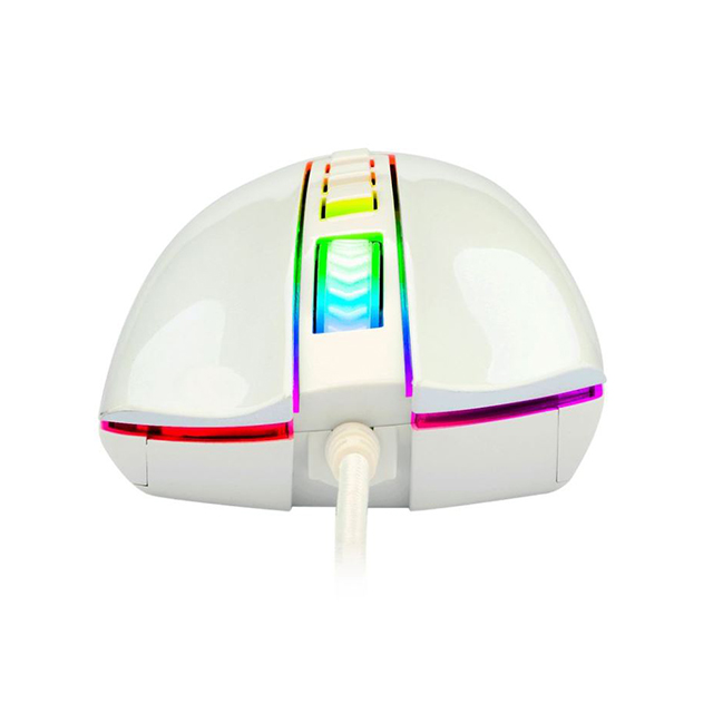 Mouse Gamer Redragon Cobra White M711W RGB, Alámbrico, 10,000 DPI, 8 Botones Progamables, Pixart P3325 óptico