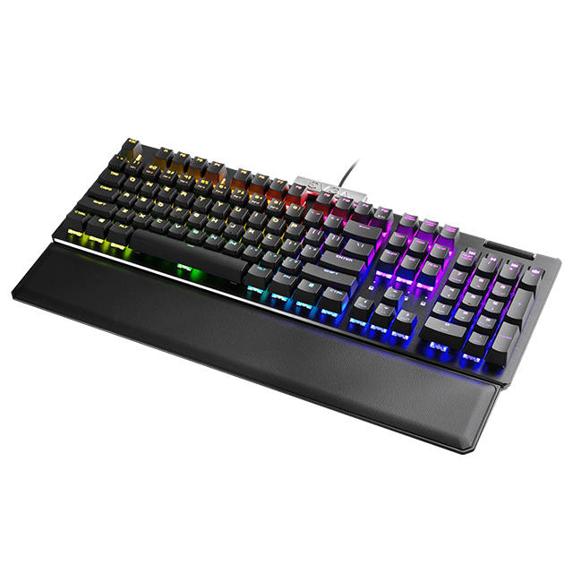 Teclado Mecanico EVGA Z15 RGB, Hot Swappable Switches, Kailh Speed Silver (Linear), Español - 821-W1-15US-KR