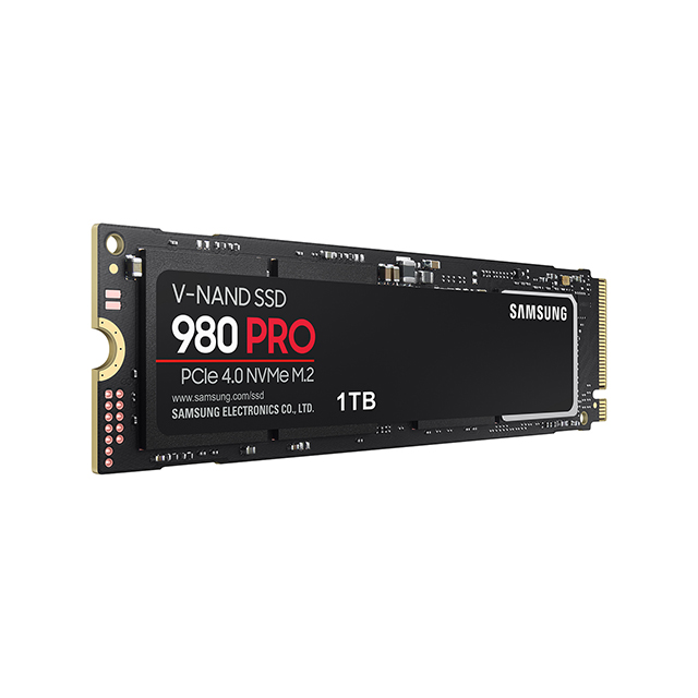 Unidad de Estado Solido SSD NVMe M.2 Samsung 980 Pro, 1TB, 7,000/5,000 MB/s, PCI Express 4.0 - MZ-V8P1T0B/AM