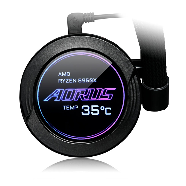 Enfriamiento Liquido Gigabyte Aorus Waterforce X 280, 2 Ventiladores ARGB, 280mm, LCD Display, RGB Fusion 2.0