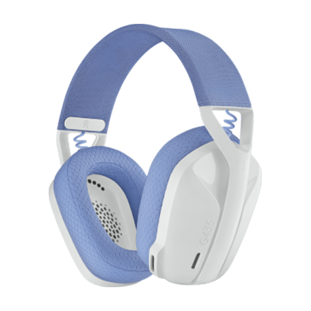 Diadema Logitech G435 Off White and Lilac Lightspeed, Inalámbrico, Bluetooth / USB / PC / PS4 / PS5 - 981-001073