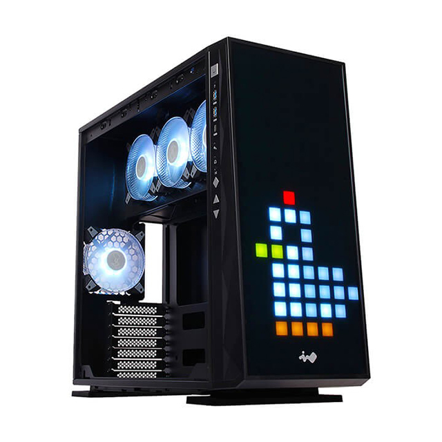 Gabinete In Win 309 Gaming Edition, Panel Frontal LED ARGB, Cristal Templado, 4 Ventiladores ARGB, ATX, IW-CS-309GE-BLK