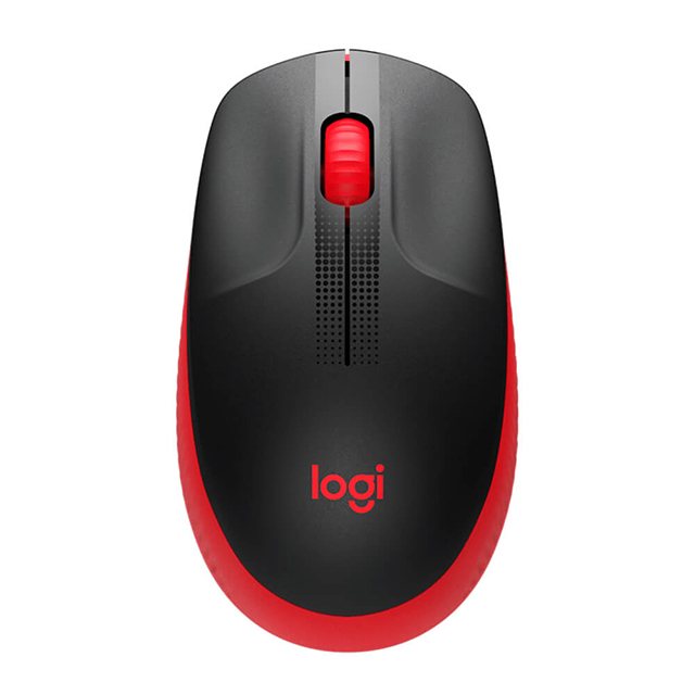 Mouse Inalámbrico Logitech M190 Rojo - 910-005904 