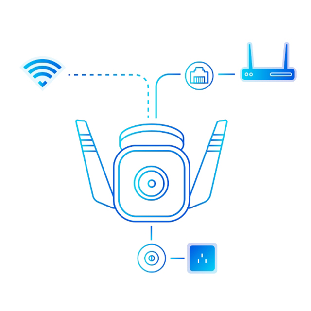 Camara Wi-Fi de seguridad exterior para el hogar TP-Link Tapo C320ws, 2K, Detección de movimiento, Vision Nocturna, IP66, Compatible con Hey  Google y Alexa