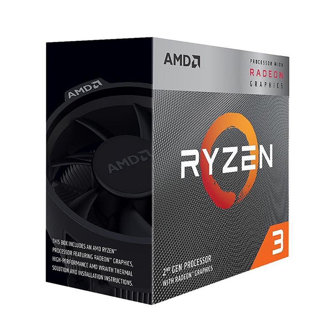 Procesador AMD Ryzen 3 3200G, 4 Cores, 4 Threads, Radeon Vega 8 Graphics, 3.6Ghz Base, 4.0Ghz Max, Socket AM4, Wraith Stealth - YD3200C5FHBOX