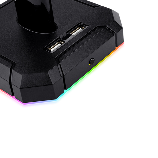 Soporte para audífonos Redragon Scepter Pro con HUB USB, RGB - HA300
