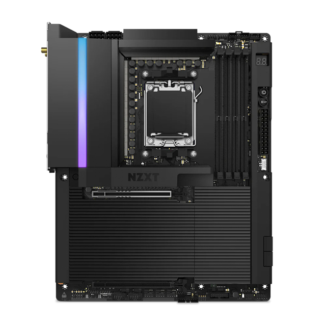 Tarjeta Madre NZXT N9 X870E, ATX, AMD AM5, DDR5 8000+ MHz, 4x M.2 (1x PCIe 5.0, 3x PCIe 4.0), PCIe 5.0, Wi-Fi 7, USB 4.0, RGB - N9-X87XT-B1