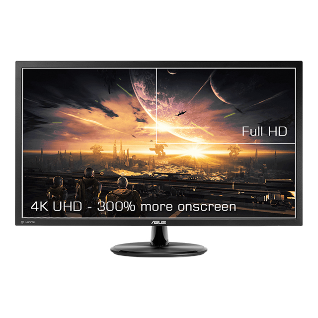 Monitor Asus VP28UQG, 28", 4K UHD (3840 x 2160), 60Hz, HDMI, DisplayPort