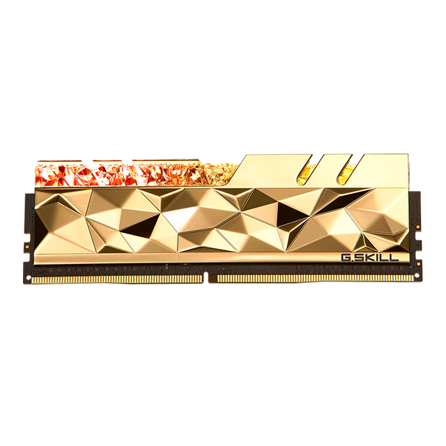Memoria RAM G. Skill Trident Z Royal Elite Oro 16GB 2X8GB DDR4 4800MHZ CL19-28-28-48 1.50V - F4-4800C19D-16GTEGC