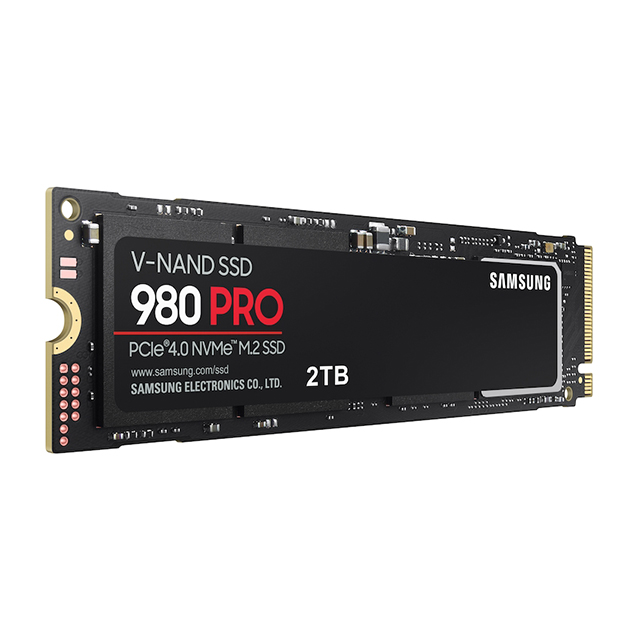 Unidad de Estado Solido SSD NVMe M.2 Samsung 980 Pro, 2TB, 7,000/5,000 MB/s, PCI Express 4.0 - MZ-V8P2T0B/AM
