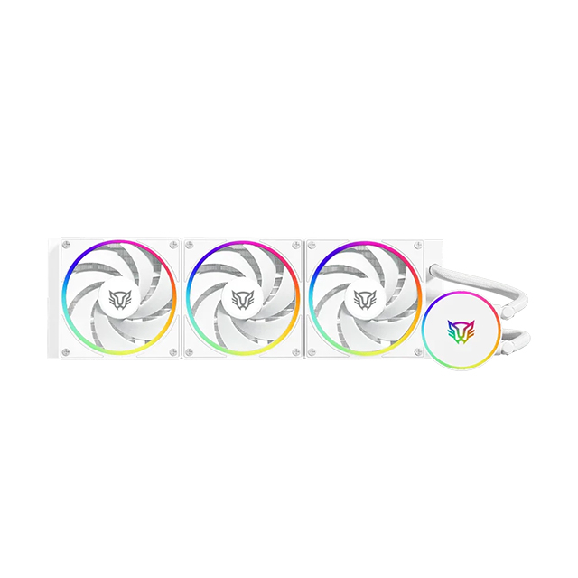 Enfriamiento Líquido Balam Rush Hydrox Pro V2 HX36, 360mm, 3 Ventiladores, RGB, Blanco - BR-941877