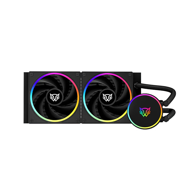 Enfriamiento Líquido Balam Rush Hydrox Pro V2 HX24, 240mm, 2 Ventiladores, RGB, Negro - BR-941884