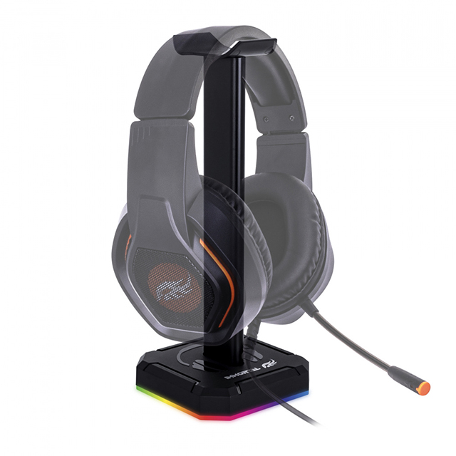 Soporte para audífonos Immortal Gaming con iluminación RGB, conexión USB - IMGSA
