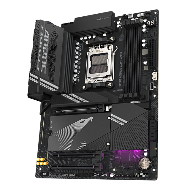 Tarjeta Madre GIGABYTE X870 AORUS ELITE WIFI7, ATX, Socket AM5, DDR5 8200 MT/s (OC), PCIe 5.0 x16, 4x M.2, Wi-Fi 7, Bluetooth 5.4, USB4, HDMI, 2.5GbE LAN - X870 A ELITE WIFI7