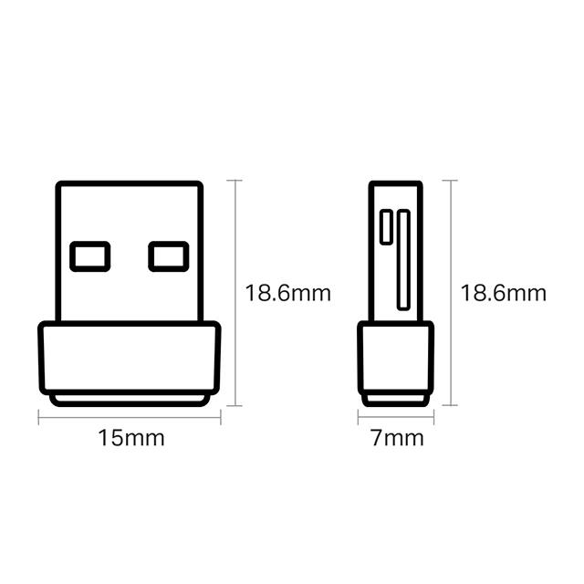 Tarjeta de Red USB Inalámbrica Tp-Link Archer T2U Nano AC600 | 2.4Ghz | 5Ghz