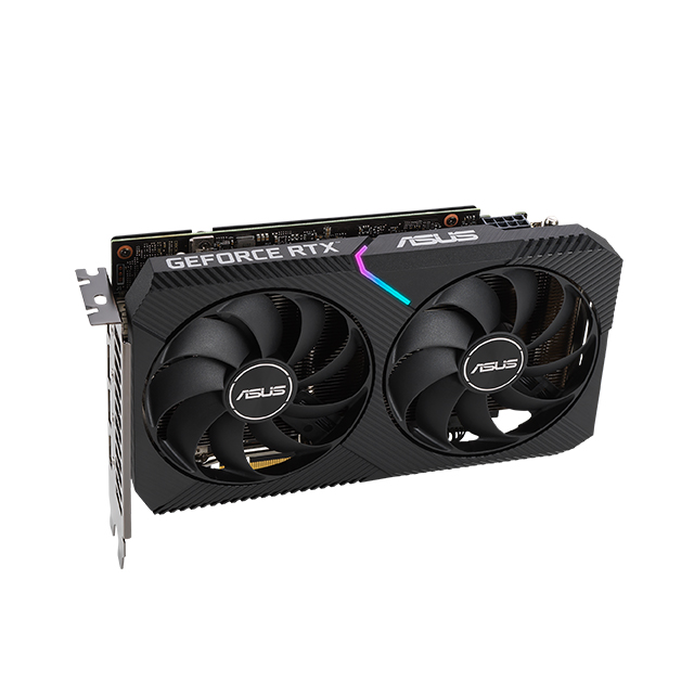 Tarjeta de video Nvidia Asus Dual Geforce RTX 3060 v2 OC Edition 12GB GDDR6, Aura Sync - DUAL-RTX3060-O12G-V2