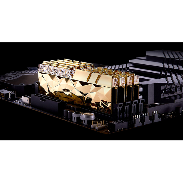 Memoria RAM G. Skill Trident Z Royal Elite Oro 16GB 2X8GB DDR4 5066MHZ CL20-30-30-50 1.60V - F4-5066C20D-16GTEG