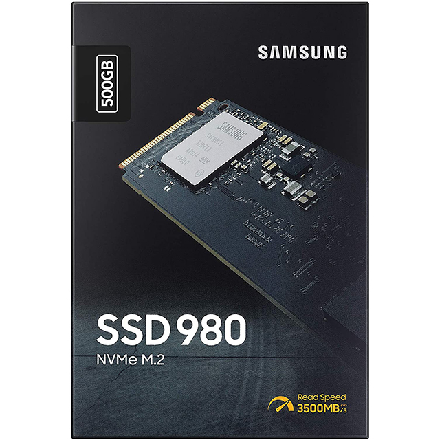Unidad de Estado Solido SSD NVMe M.2 Samsung 980, 500GB, 3,500/3,000 Mb/s, PCI Express 3.0 - MZ-V8V500 - Precio Especial