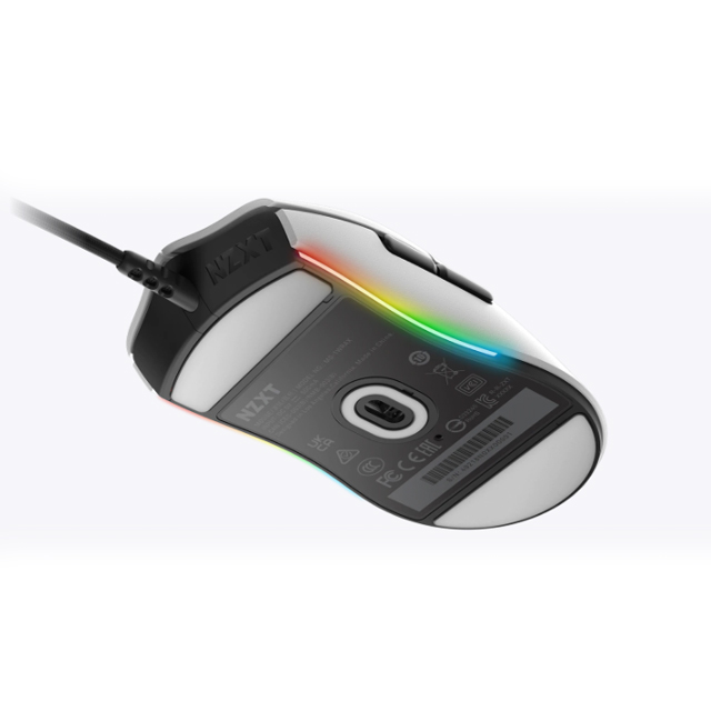 Mouse Gamer NZXT Lift Blanco, RGB, Alámbrico, 16,000 DPI, Sensor Optico PixArt 3389 - MS-1WRAX-WM