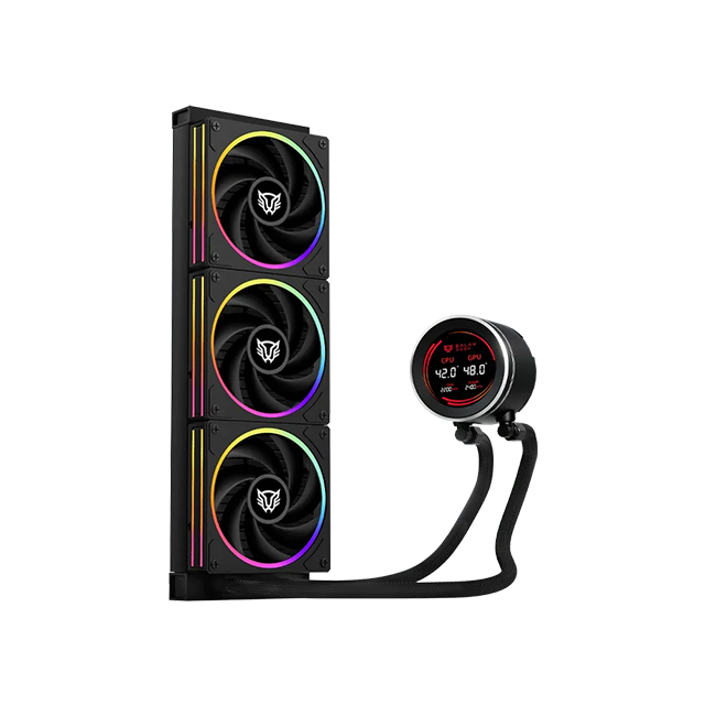 Enfriamiento Líquido Balam Rush Hydrox Expert HYX36, 360mm, 3 Ventiladores, Display LCD 2.1", RGB, Negro - BR-941822