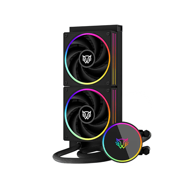 Enfriamiento Líquido Balam Rush Hydrox Pro V2 HX24, 240mm, 2 Ventiladores, RGB, Negro - BR-941884