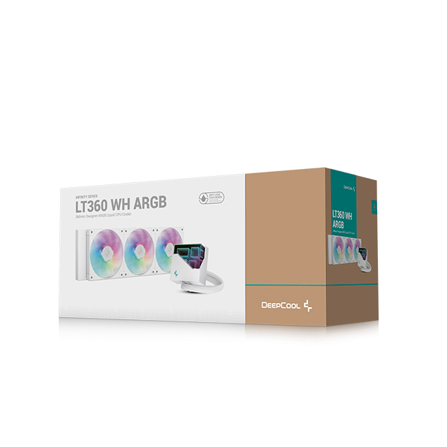 Enfriamiento Líquido DeepCool LT360 WH ARGB, 360mm, 3 Ventiladores ARGB, Blanco - R-LT360-WHAMNC-G-1