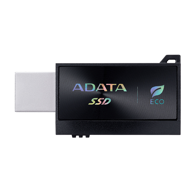 SSD Externo ADATA SC730, 1TB, USB 3.2 Gen2, 600 MB/s, Conectores USB-C y USB-A Integrados, Negro - SC730-1T-CACTI