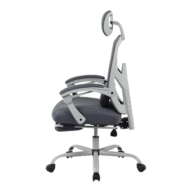 Silla Gamer Balam Rush Bolt Nou W, Inclinación 140°, Soporta 130 kg, Reposapiés, Gris - BR-940559