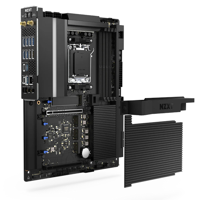 Tarjeta Madre NZXT N9 X870E, ATX, AMD AM5, DDR5 8000+ MHz, 4x M.2 (1x PCIe 5.0, 3x PCIe 4.0), PCIe 5.0, Wi-Fi 7, USB 4.0, RGB - N9-X87XT-B1
