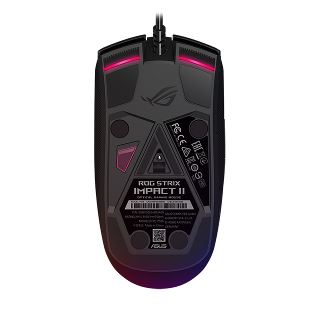 Mouse Asus ROG Strix Impact ll Electro Punk, Alámbrico, 6200 DPI, RGB, Aura Sync