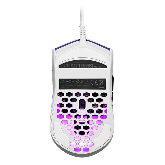 Mouse Gamer Cooler Master M711 RGB Blanco, Alámbrico, 6 Botones, Pixart 3389, 16,000 DPI - MM-711-WWOL1