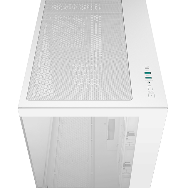 Gabinete DeepCool CG530 4F WH, Blanco, 4 Ventiladores ARGB, Cristal Templado, ATX, Doble Cámara - R-CG530-WHADA4-G-1