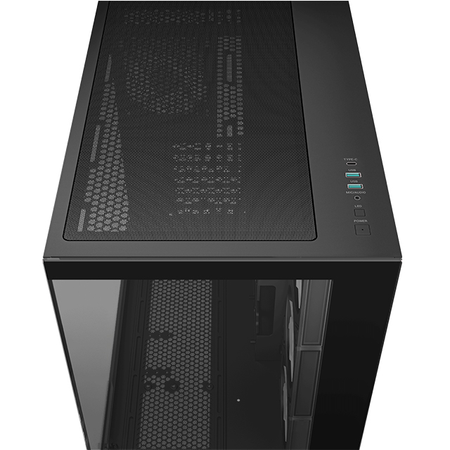 Gabinete DeepCool CG530 4F, Negro, 4 Ventiladores ARGB, Cristal Templado, ATX, Doble Cámara - R-CG530-BKADA4-G-1