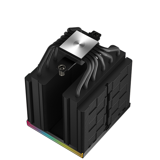 Disipador para CPU DeepCool AK620 Digital | 120mm | 2 ventiladores | ARGB | 28 dBA | 500~1850 RPM | Doble Torre | Pantalla LCD | Soporte Universal - R-AK620-BKADMN-G
