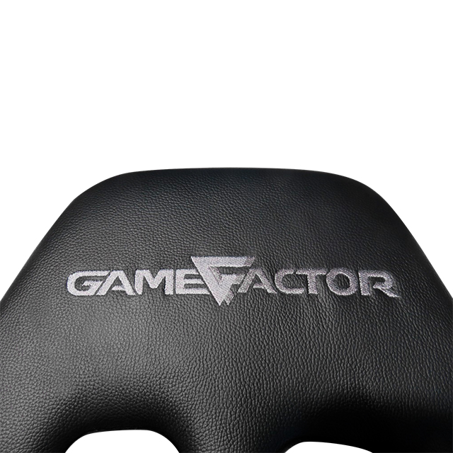 Silla Gamer GameFactor CGC601 XL, Piel, Reclinable, Negro