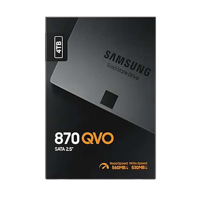 Unidad de Estado Solido SSD Samsung 870 QVO 4TB, 560/530 MB/s, SATA III - MZ-77Q4T0BW - Precio Especial