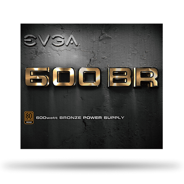 Fuente de Poder EVGA 600 BR, 80 Plus Bronze 600W - 100-BR-0600-K1
