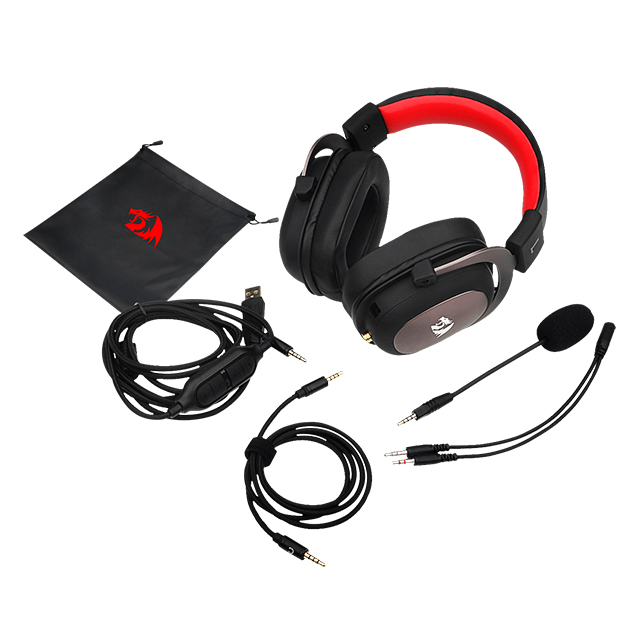 Diadema Gamer Redragon Zeus H510, USB, 3.5mm, 7.1 Virtual, PC / Nintendo Switch / Xbox / PS5 / Smartphones