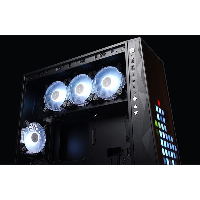 Gabinete In Win 309 Gaming Edition, Panel Frontal LED ARGB, Cristal Templado, 4 Ventiladores ARGB, ATX, IW-CS-309GE-BLK