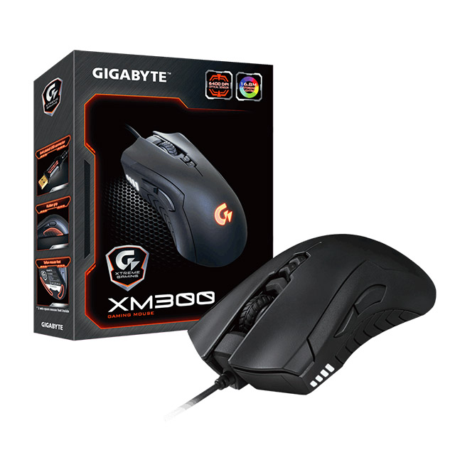 Mouse Gigabyte XM300, Alámbrico, 6400 DPI