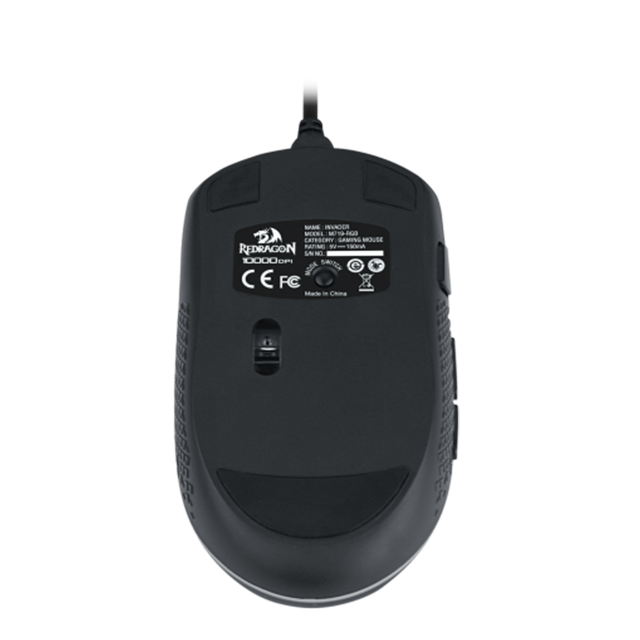 Mouse Gamer Redragon Invader M719-RGB, Alámbrico, 10,000 DPI, 8 Botones Progamables, Pixart 3325 óptico