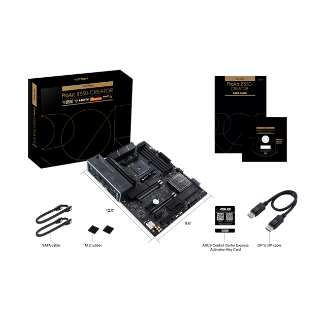 Tarjeta Madre Asus ProArt B550-CREATOR, ATX, AM4, DDR4 4866Mhz OC, Dual M.2, Thunderbolt 4, Aura Sync