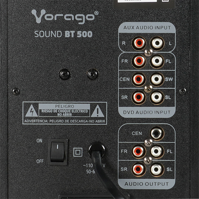 Bocinas Vorago SPB-500 | Sonido envolvente 5.1 Canales | USB | SD | 3.5mm | RCA | Bluetooth