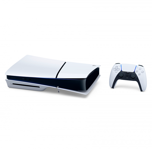 Consola Sony PlayStation 5 Slim Standard Edition 1TB, Lector Ultra HD Blu-ray, Wi-Fi 6, Bluetooth 5.1, Blanco/Negro – 1000040586