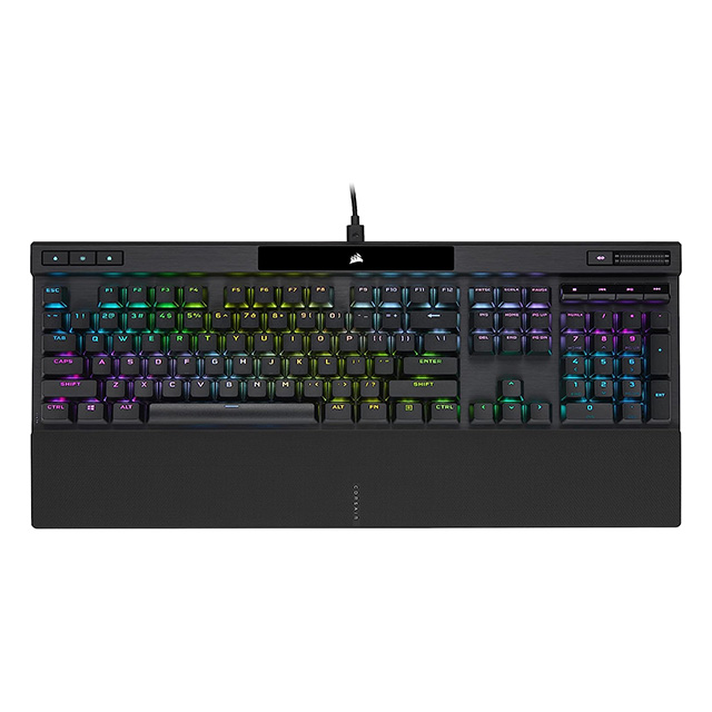 Teclado Corsair K70 RGB Pro con teclas PBT Double Shot Pro, RGB, Alámbrico, Negro, Ingles - CH-9109410-NA