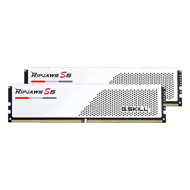 Memoria RAM G.Skill Ripjaws S5 Blanco 32GB 2x16GB DDR5 5200Mhz - F5-5200J3636C16GA2-RS5W