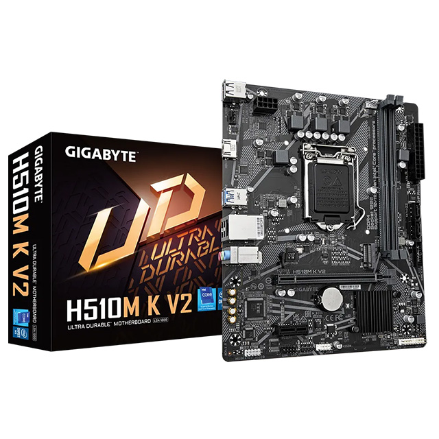 Tarjeta Madre Gigabyte H510M K V2, Micro-ATX, 10th & 11th Intel Gen, DDR4 3200Mhz, x1 M.2 - H510M K V2