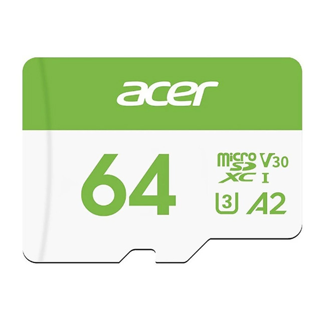 Memoria Micro SDHC UHS-I Acer MSC300 64GB, Clase 10, 160/70 MB/s - BL.9BWWA.302