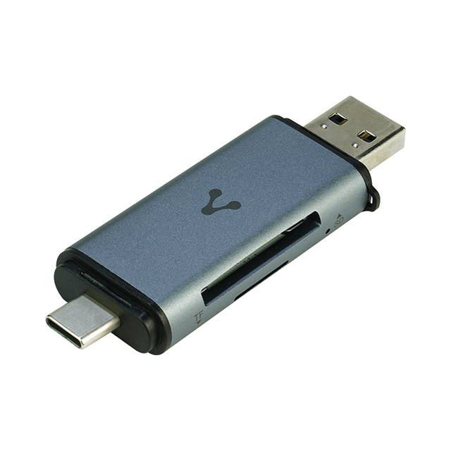 Lector de Tarjetas SD Vorago CR-350, Lector SD & Micro SD, Conector USB-A & USB-C - CR-350